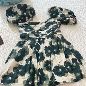Floral Puff Sleeve Abercrombie & Fitch Dress